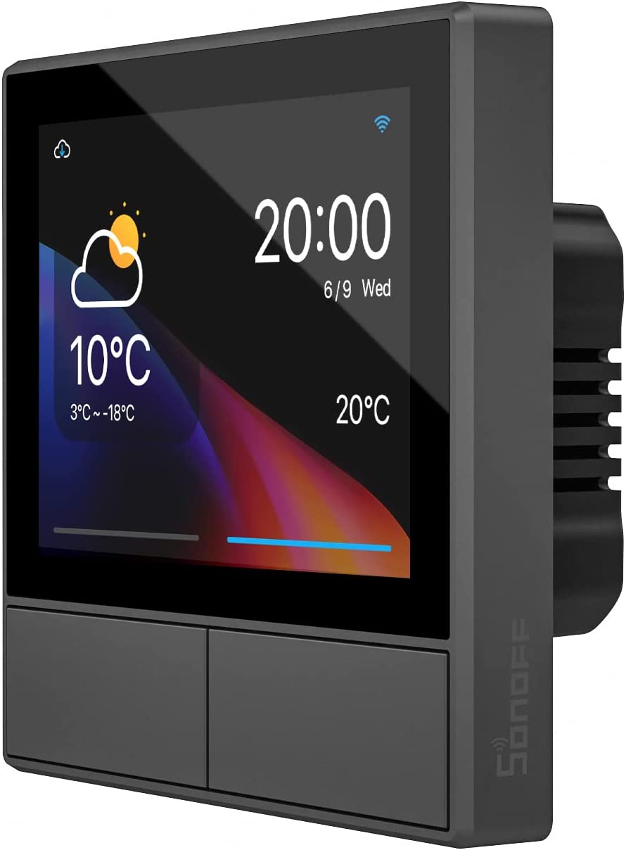 SONOFF NSPanel Smart Scene Wall Switch Smart Display, Integrated Thermostat for Temperature and Environment Sensor, All-in-One Control Center in HMI Panel