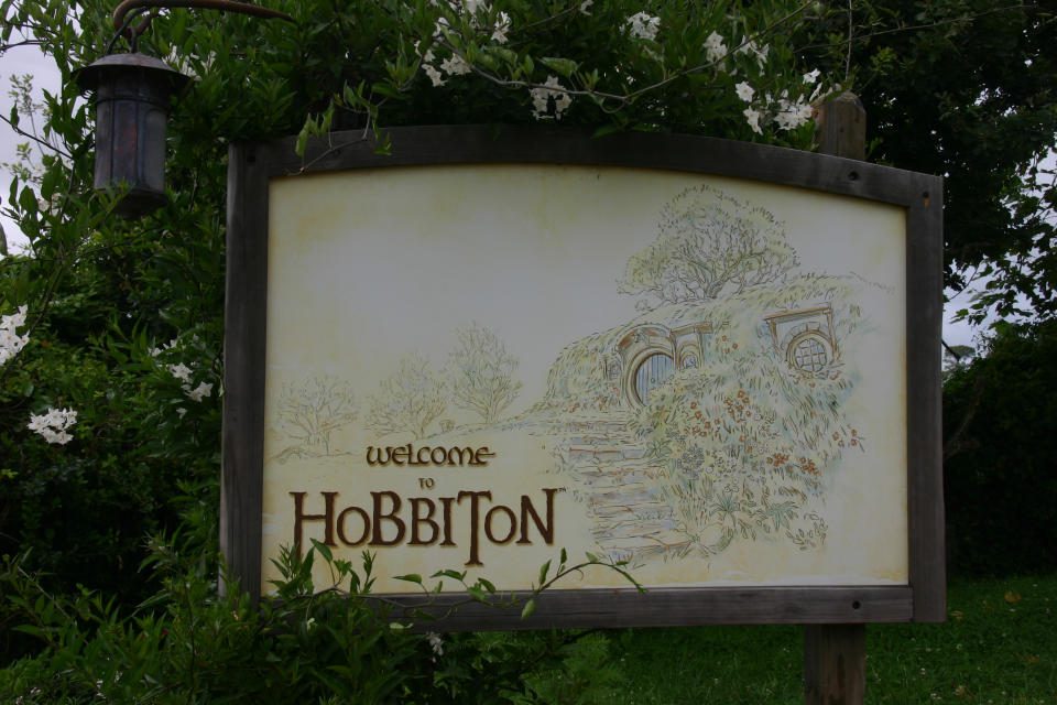 Hobbiton was created for The Lord of the Rings and The Hobbit is trilogies.  In Matamata, New Zealand.  (Photo: Getty Images)